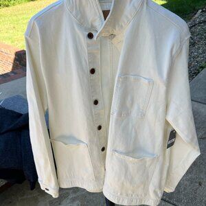 Lucky Brand Garment Dye Chore Jacket in Blanch Size L